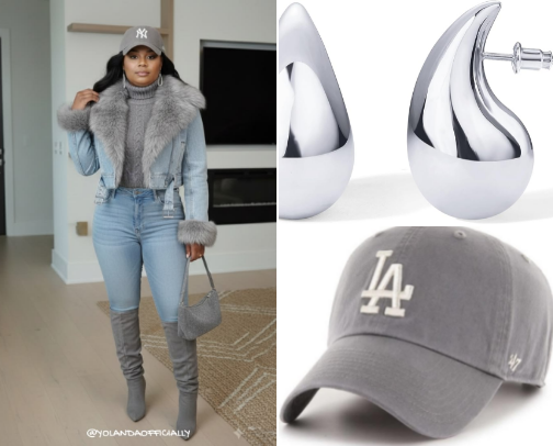 Icy Grey & Denim: The Ultimate Winter Street Style Look cover photo collage