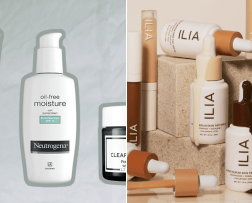 Cosmetics cover photo collage