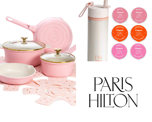 Paris Hilton collection Walmart. cover photo collage