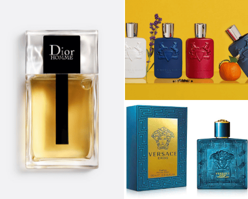 Men's Perfume cover photo collage
