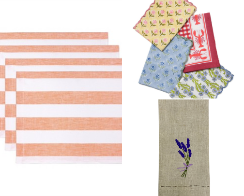 Nancy Meyers Kitchen Finds: Cozy Stoneware, Olive Wood & Check Linens cover photo collage