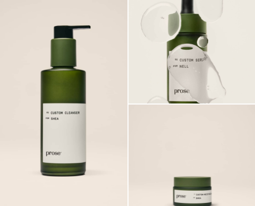 Prose Skincare & Accessories Products cover photo collage