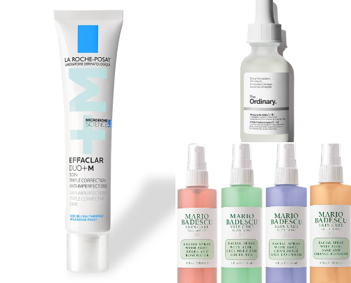 skincare cover photo collage