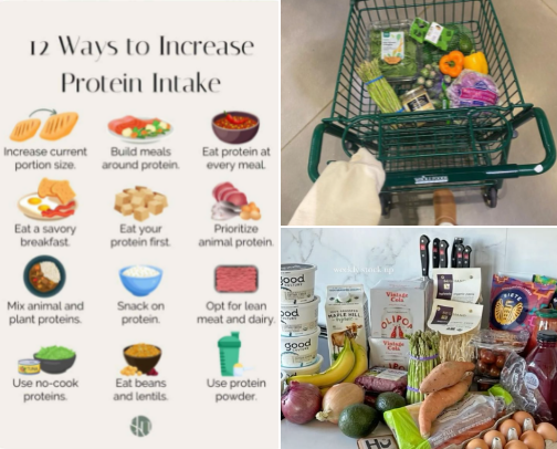 Reach your protein goal of the day with these snacks! cover photo collage