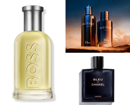 Perfumes for men🧔 cover photo collage