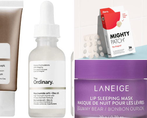 Skincare Products cover photo collage