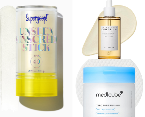 Skincare cover photo collage