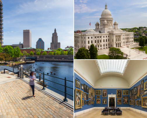 ⚓ Providence's Federal Hill, College Hill, Downtown & Fox Point: Grilled Pizza, Hot Wieners & WaterFire Nights cover photo collage