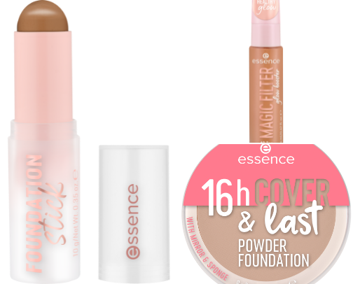 my favorite products from essence! cover photo collage