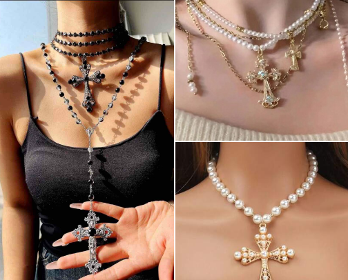 necklace (both gold and silver ones) cover photo collage