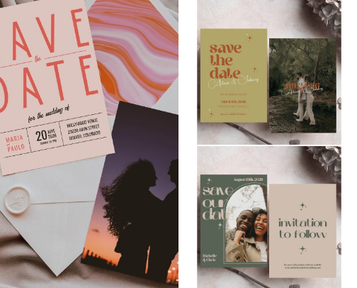 Essentials for Retro Vintage style weddings cover photo collage