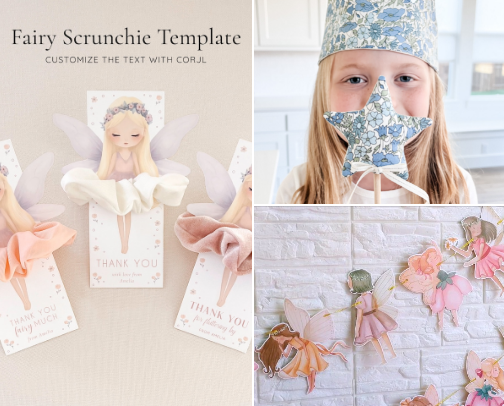 Fairy first Birthday Party cover photo collage