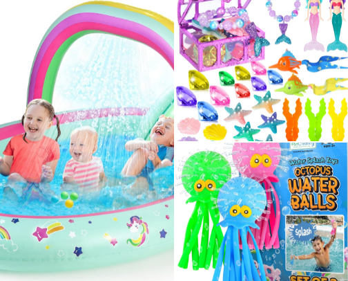 Kids Summer Items cover photo collage