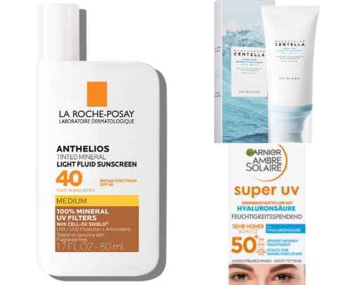 Best SPFs that doesn’t clog the skin and cause pimples. cover photo collage