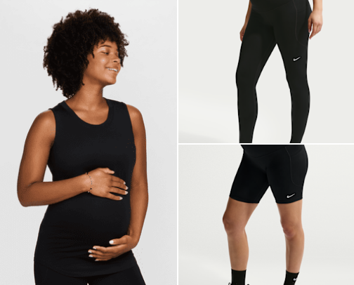 Maternity gym wear! 💪👕👟 cover photo collage