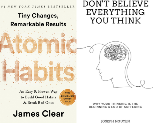 Books that helped me get my head right 📚😌 cover photo collage