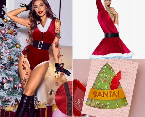 Santa Baby: The Hottest Christmas Costumes & Holiday Lingerie 2025 cover photo collage