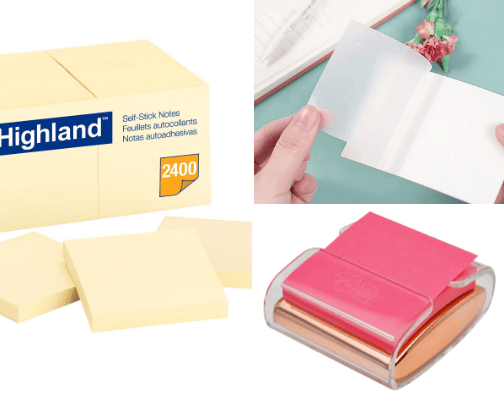 Sticky Notes and Memo Pads cover photo collage
