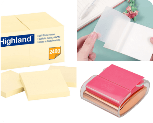 Sticky Notes and Memo Pads cover photo collage