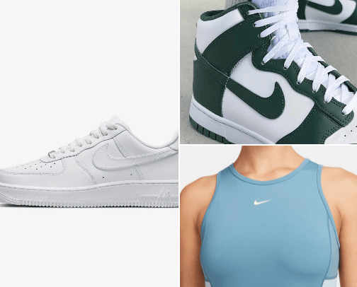 NIKE product cover photo collage