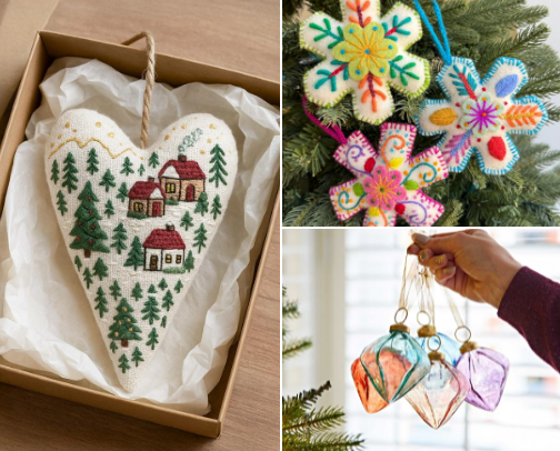 Gorgeous Handmade Ornaments cover photo collage