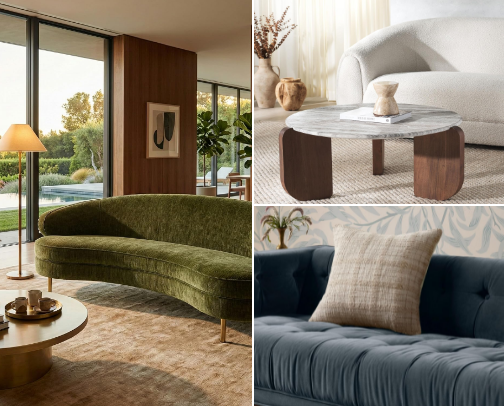 The Curated Living Room cover photo collage