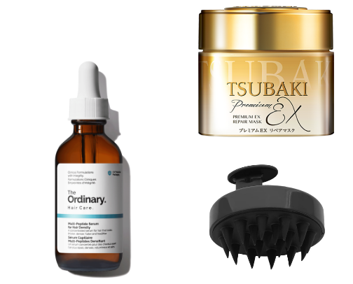 My hair thinning journey: what I’m using right now cover photo collage