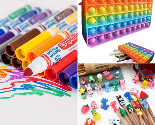 Back to school items for kids! cover photo collage