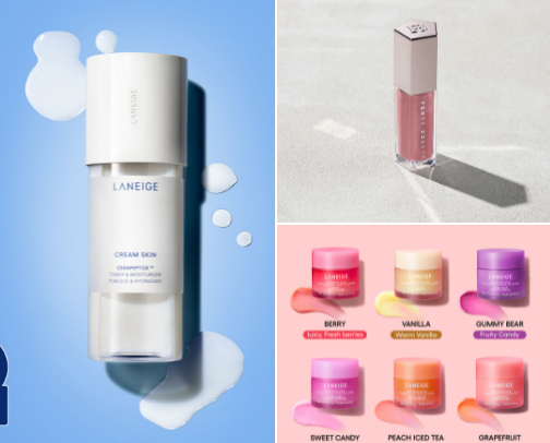 My favorite beauty and skincare products cover photo collage