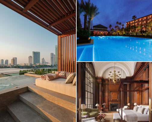 Dream Stays: The World's #1 Hotels cover photo collage
