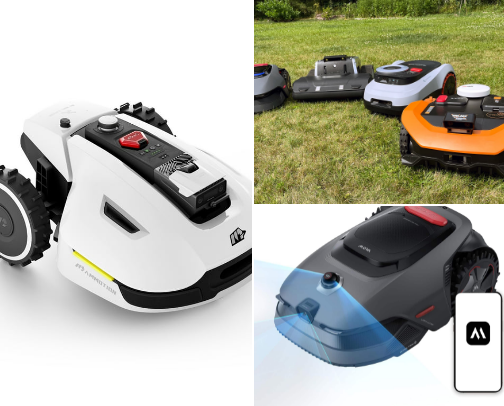 Robot-mower for efficiency! cover photo collage