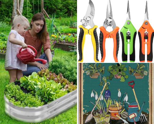 Garden Ideas cover photo collage