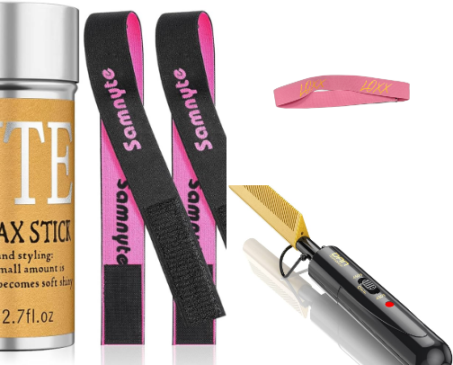 Hot girl summer hair tools for wig install cover photo collage