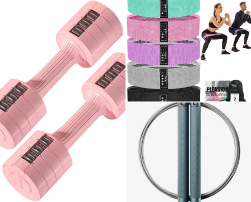 At Home Gym Essentials cover photo collage