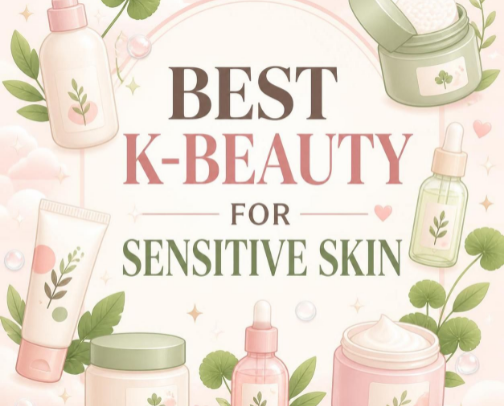 Sensitive skin, K-beauty ✨️ cover photo collage