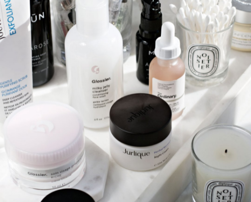 Skin care cover photo collage