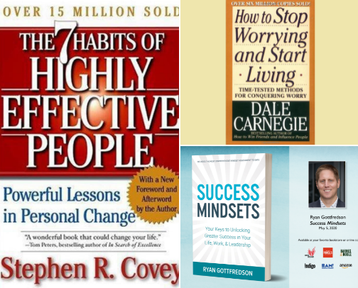 Self-Help Books: Your Guide to Personal Development and Achieving Your Goals cover photo collage