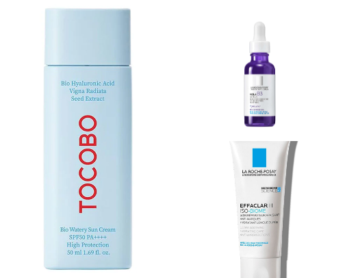 Skincare for acne prone skin for beginners cover photo collage