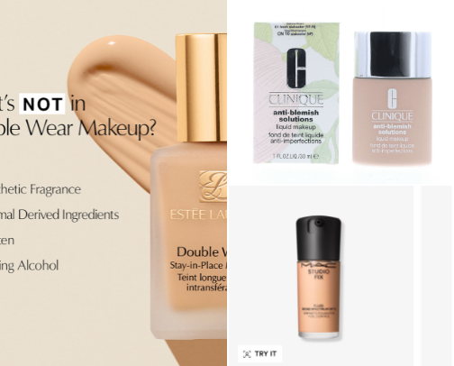 Foundation for Acne/Oily Skin that actually work✨ cover photo collage