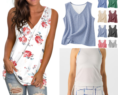 10 Best V-Neck Tank Tops cover photo collage
