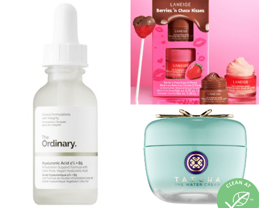 Skin care products cover photo collage