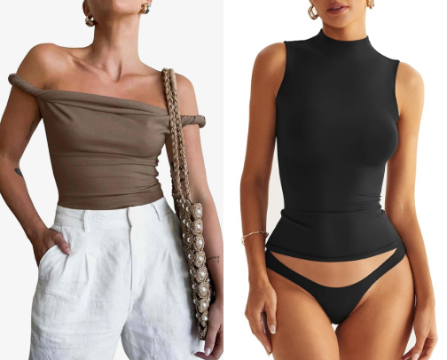 My Favorite Amazon Basic Tops cover photo collage