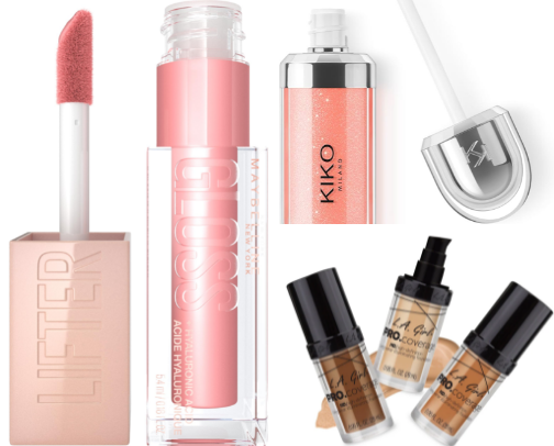 drugstore makeup💄 cover photo collage