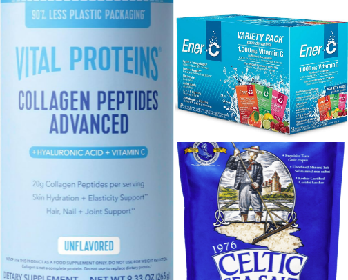 Vitamins and supplements for both children and adults cover photo collage