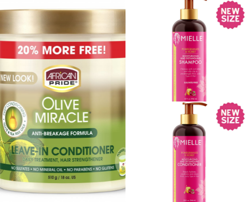 Natural Hair Products cover photo collage