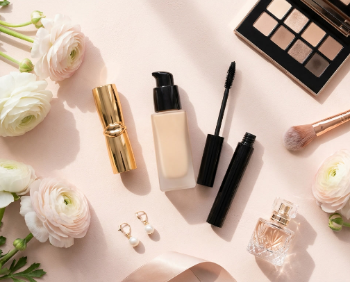 Glow Up Kit: My Everyday Makeup Essentials cover photo collage