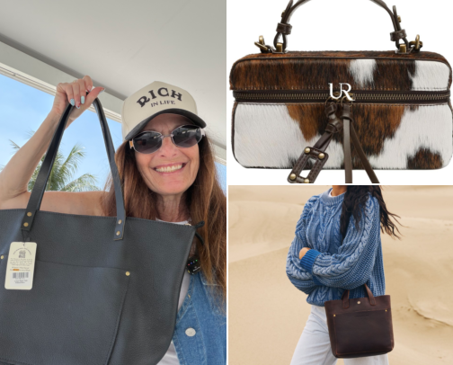Fave Leather + Pony Hair Bags cover photo collage