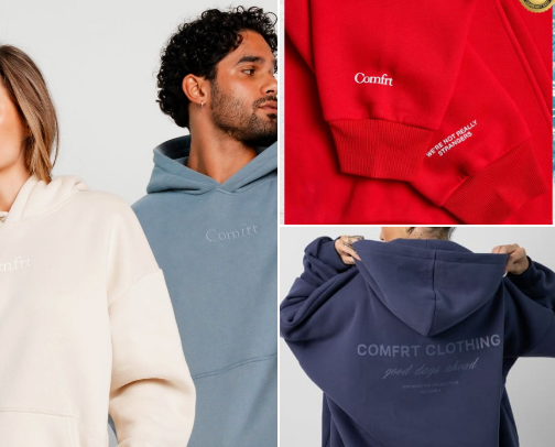 Comfrt clothing for everyone cover photo collage