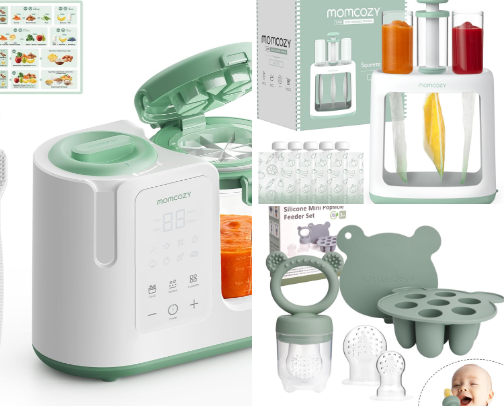 Baby feeding cover photo collage