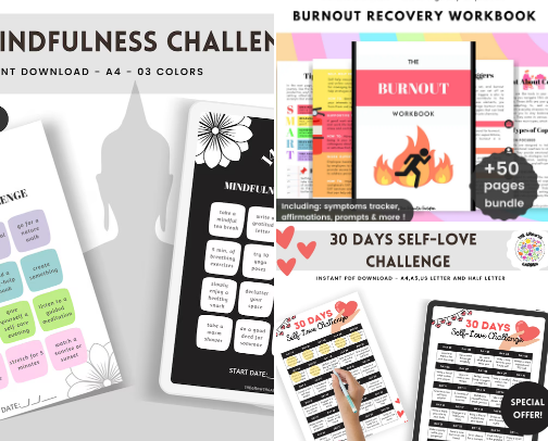 Self care & Mindfulness cover photo collage